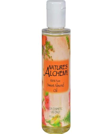 Nature's Alchemy Pure Sweet Almond Oil 4 oz - Nourishing & Moisturizing | International Shipping Available - Buy Online on GoSupps.com