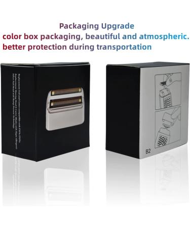 Replacement Foil and Cutters Compatible with BabylissPRO Barberology Electric Shaver Double Shaver Foil Replacement Compatible with BaBylissPRO Barberology FXFS2/FXFS2G (Gold) - Buy Online on GoSupps.com