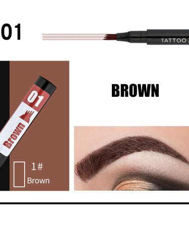 Eyebrow Waterproof Long-Lasting and Waterproof Eye Brow Contouring | Eyebrow Contouring Supplies for Working Home Traveling Dating Gathering Pochy 1#brown - Buy Online on GoSupps.com