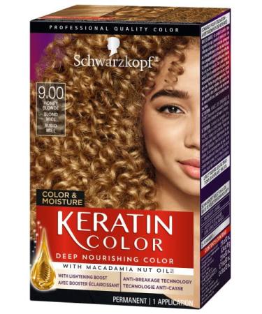 Schwarzkopf Keratin Color 9.0 Honey Blonde - Color & Moisture Hair Color Cream - Buy Online on GoSupps.com