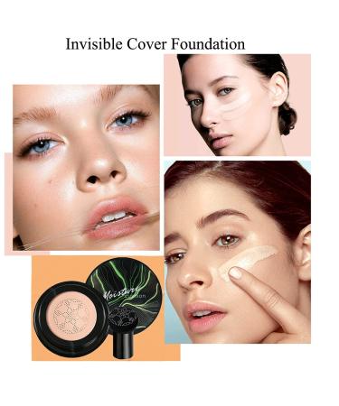 Mushroom Head Air Cushion CC Cream - Long Lasting Nude Matte Concealer and Moisturizing BB Cream - Natural Finish - Buy Online on GoSupps.com