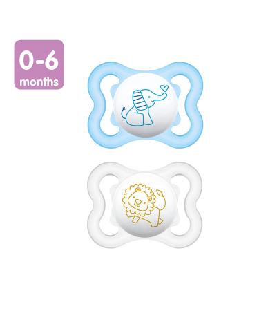 MAM Mini Air Pacifiers  MAM Sensitive Skin Pacifier 0-6 Months  Best Pacifier for Breastfed Babies  Baby Boy Pacifiers  0-6 (Pack of 2) - Buy Online on GoSupps.com