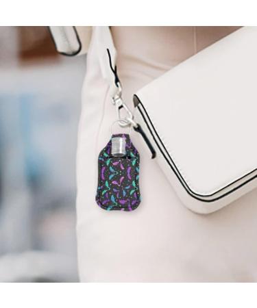 BYCHECAR Hand Sanitizer Holder Keychain - Halloween Bat Purple | Backpack Kids Girls Key Chain Holder - Buy Online on GoSupps.com