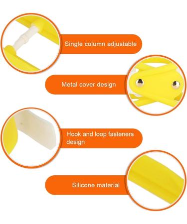 Jlasdr Adjustable Silicone Neck Support | Cervical Spine Protection & Traction Relief | Comfort & Corrector in Giallo Color - Buy Online on GoSupps.com