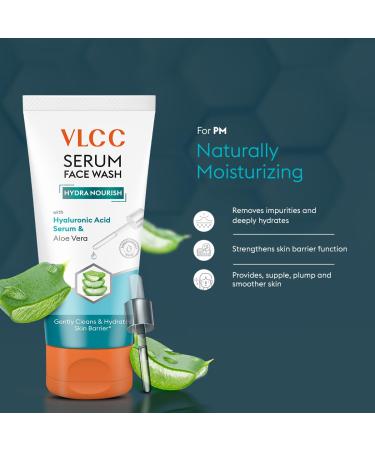 Buy VLCC Salicylic Acid & Turmeric Serum Facewash 150ml | Free Hyaluronic Acid & Aloe Vera Facewash 150ml - International Shipping Available - Buy Online on GoSupps.com
