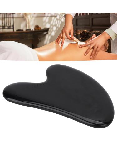 Gua Sha Tools Skin Lifting Guasha Tool Face Anti Aging Jade Stone for Neck Face Eyes Body(Black) - Buy Online on GoSupps.com