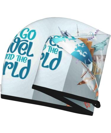 Quick-Dry Hair Towel Wrap | Travel-Friendly Button Towel Turban for Fast Hair Drying - Buy Online on GoSupps.com