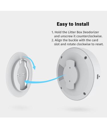 Mknzome Cat Litter Deodorizer | Intelligent Odor Eliminator | 99% Deodorization | Mini Air Purifier for Cat Toilets & Small Spaces - Buy Online on GoSupps.com