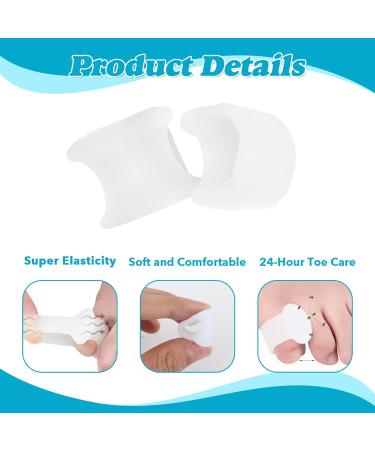 Ripefun Gel Toe Separators for Overlapping Toes - 10PCS Toe Straighteners & Bunion Protectors for Women & Men - White - Buy Online on GoSupps.com