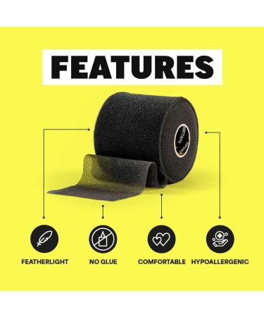 SPORTTAPE Soft Foam Underwrap 7cm x 27m - Beige | Non-Adhesive Hypoallergenic Protective Foam Wrap for Football Hair Bands & Shin Guards - Buy Online on GoSupps.com