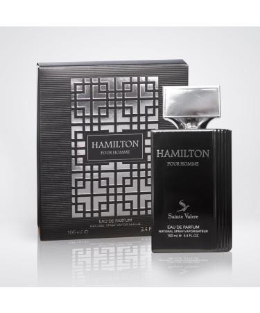 Almas Perfumes SAINTE VALERE Eau De Parfum HAMILTON - Sweet Smelling Spray - 100ML 3.4FL OZ of Long-Lasting Aroma - Luxurious Scent of Arabia for Men