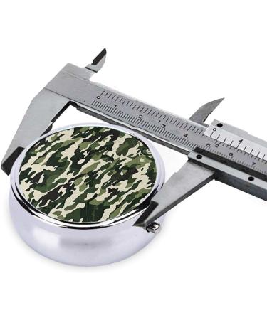Cold Tree Camouflage Mini Round Pill Box | 3 Compartment Pill Organizer for Travel Home & Office Use | Portable Medicine Case - Buy Online on GoSupps.com