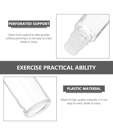 Minkissy 20Pcs Mini Empty Loose Powder Bottles - Clear 3ml Glass Containers for Cosmetic Glitter & Eye Shadow - Travel-Friendly Design - Buy Online on GoSupps.com