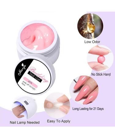 TEEROVA Solid Nail Extension Builder Gel Set - 4 Colors Non-Sticky Hand Nail Extension Builder Gel with Nail Tools - Nail Art Hard Gel for Sculpting, Manicure & 3D Modeling - Buy Online on GoSupps.com