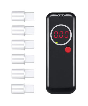 Iwinna Car Professional Alcohol Breath Tester Breathalyzer Analyzer Detector Test Breathalizer Breathalyser Device with Digital LCD