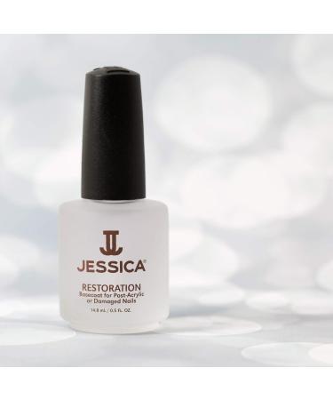 JESSICA Restoration Nail Polish Base Coat for Post-Acrylic or Damaged Nails 14.8 ml 14.8 ml (Pack of 1) - Buy Online on GoSupps.com