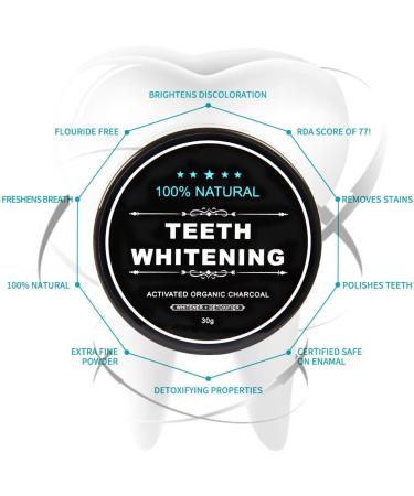 Activated Charcoal Teeth Whitening Powder - Roadwi Tooth Whitening for a Brighter Healthier Smile - Buy Online on GoSupps.com