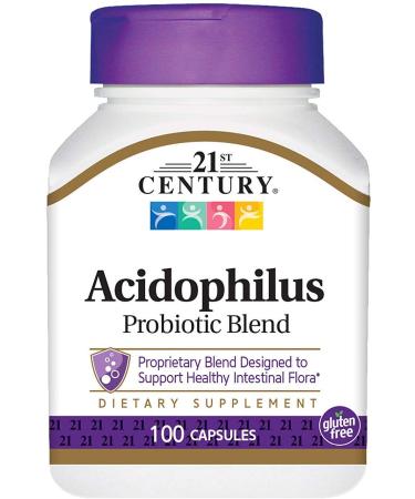 21st Century Acidophilus Capsules - 100 ct Pack of 4