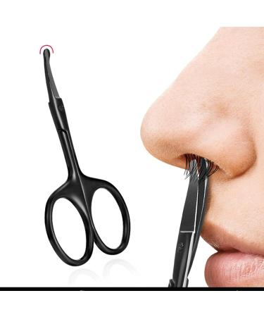 OUNIKA Nose Hair Trimmer | Stainless Steel Mini Portable Curved Mustache & Ear Hair Remover | Safe & Stylish Metallic Colors - Buy Online on GoSupps.com