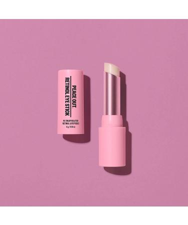 Peace Out Skincare Retinol Eye Stick - Daily Under Eye Serum Balm with Peptides and Astaxanthin (.14 oz) - Buy Online on GoSupps.com