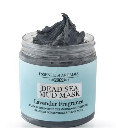 Dead Sea Mineral Mud Mask Scented with Lavender for Face and Body - 100% Natural Minerals - Minimize Pores  Remove Blackheads  Reduce Acne and Wrinkles for Men and Women  a Healthier Complexion 8.8 oz