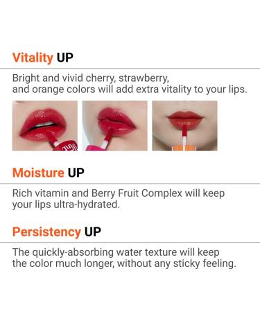 ETUDE Dear Darling Water Tint Cherry Ade (21AD) | Bright Lip Tint with Pomegranate & Grapefruit Extract - Buy Online on GoSupps.com