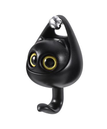 Cabilock Small Hooks Wall Hanging Decor Hooks Home Decor Keychain Door Hook Wall Hook Key Chain Cartoon Shelf Girl 10.7X6.3X4.7CM White