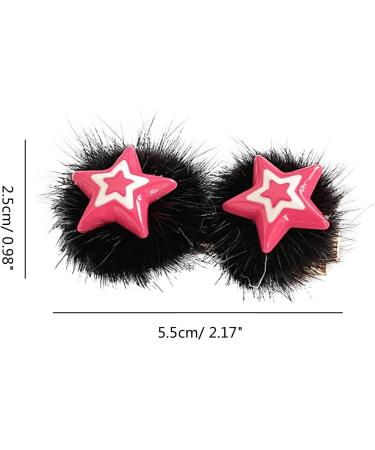Braids Hair Clip For Hot Girls Plush Star Hair Barrettes Plush Ponytail Bangs Hair Barrettes For Teens Girls Hair Clip - Buy Online on GoSupps.com