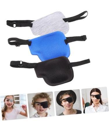 ORFOFE 6 Pcs Single Eye Mask Small Eye Protector Adjustable Eye Cover Lazy Eye Glasses Eye Patch Polyester - Buy Online on GoSupps.com