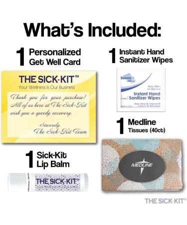 Sick-KIT: 15+ Essential Items for Cold, Flu, & Surgery Recovery - Get Well Soon Gift Set - Buy Online on GoSupps.com