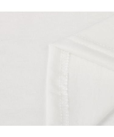 Women's White Feather Print Summer Dress with V Neck and Cold Shoulder - Size Large - Buy Online on GoSupps.com