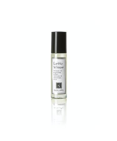 Earthly Whisper Roll-on Perfume with Amber Essential Oil Alcohol-Free All-Natural Organic Long-Lasting Fragrance - Travel-Size Perfume for Women - TSA Approved 0.33 oz / 10 ml