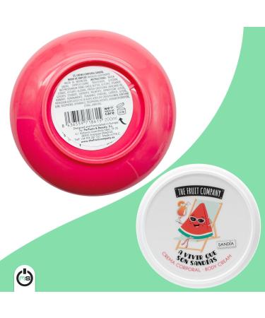 The Fruit Company Watermelon Silk Effect Body Cream 200ml Hydration with Avocado Oil & Shea Butter Vegan Formula - Buy Online on GoSupps.com