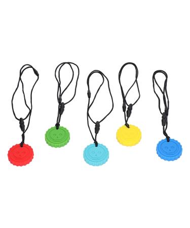 Baby cuff silicone skull pattern round shape 5 pieces BPA-PVC biting toys for daily use Ideal for preventing finger slide and chewing