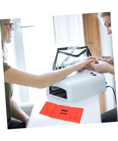 Mikinona 1pc Grinding Diamond Storage Bag Nail Drill Bits Organizer Nail Tool Kit Portable Nail Drill Salon Supply Nail Bit Display Holder Nail Salon Tool Nail Salon Accessory Nail Kit Skin 23.5x9.5cm Orange - Buy Online on GoSupps.com