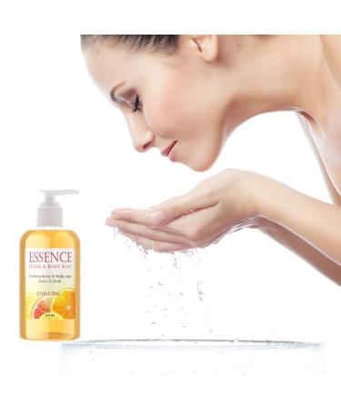 Deluvia Citrus Zing Hand Soap & Body Wash - Organic Aloe Vitamin E & Essential Oils | International Shipping - Buy Online on GoSupps.com