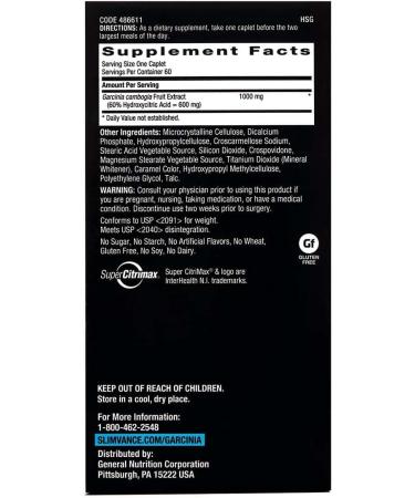 BodyDynamix Super Citrimax Garcinia Cambogia 60 Caplets - 30 Day Supply for Weight Loss Support - Buy Online on GoSupps.com