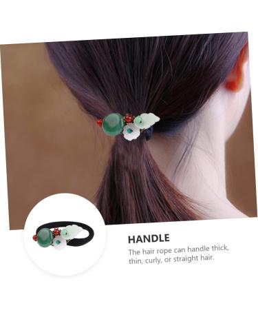 FRCOLOR Hair Scrunchie Hair Elastics Hanfu Hair Jewelry Hanfu Hair Tie Qipao Hair Accessories Lady Ponytail Holder Chinese Hanfu Headwear Hair Rope Aventurine Jade Rhinestones Miss - Buy Online on GoSupps.com