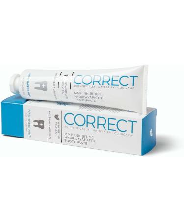 Correct MMP Inhibiting Hydroxyapatite Toothpaste - Doctor & Dentist Formulated for Gum Health Remineralizing Enamel Whitening & Sensitivity Relief - Fluoride & SLS Free - 4oz Made in USA - Buy Online on GoSupps.com