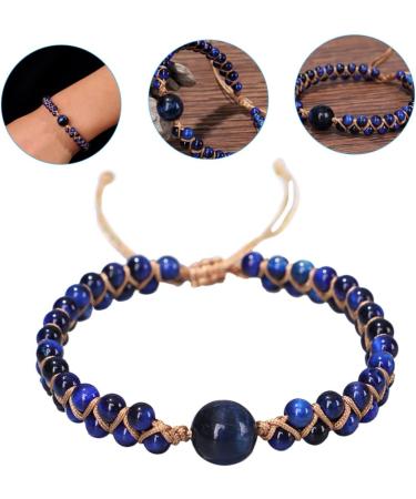 DOITOOL Anti Motion Sickness Bracelet | Blue Crystal Dainty Bracelet for Car Sickness | Portable Beaded Female Accessory - Buy Online on GoSupps.com