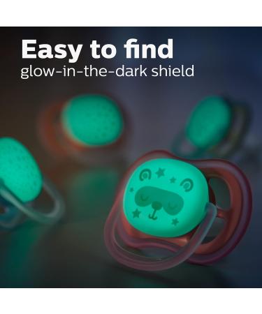 Philips AVENT Ultra Air Nighttime Pacifier Blue 6-18 Months 4-Pack SCF376/43 - Buy Online on GoSupps.com