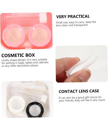 Homsfou 4-Piece Contact Lens Container Set | Tweezers & Suction Rod Travel Case | Mini Holder & Remover for Easy Lens Storage - Buy Online on GoSupps.com