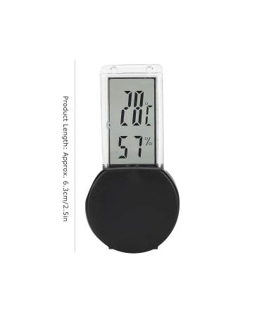 Thermometer Temperature Humidity Gauge Hygrometer Bearded Dragon Tank Accessories Reptile Tank Temperature Gauge Pet Supplies for Home Pet Shop(Black Transparency) - Buy Online on GoSupps.com