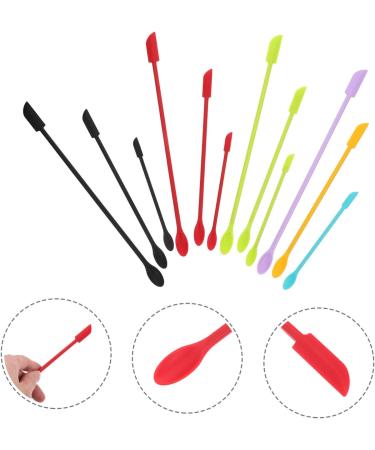 CIMAXIC 12ST Silicone Scraper for Cosmetic Bottles | Long Handle Make-Up Scrub & Cake Cream Spatula | Perfect for Peeling Gel & Dessert - Buy Online on GoSupps.com