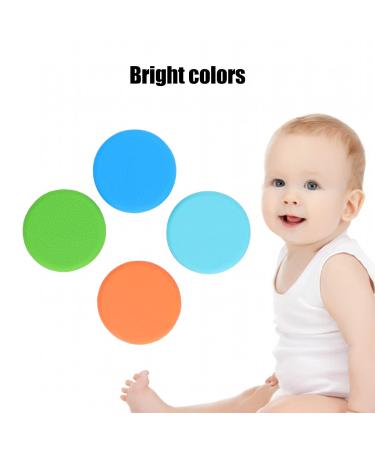 4PC Infant Tooth Toys - Soothing Silicone Chewing Rings for Gums | Sensory Caustle Bright Colors - Baby Teething Relief - Buy Online on GoSupps.com