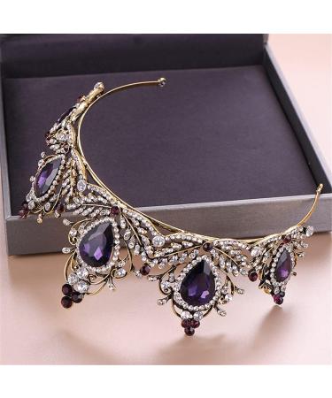 Vintage Crystal Queen Tiara for Women - Wedding, Halloween & Prom Accessory - Buy Online on GoSupps.com