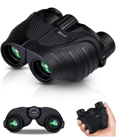 Binoculars 15x25 for Adults and Kids,Waterproof Binoculars with Low Light Night Vision, Durable & Clear Binoculars for Outdoor Sports,Concerts and Bird Watching Black