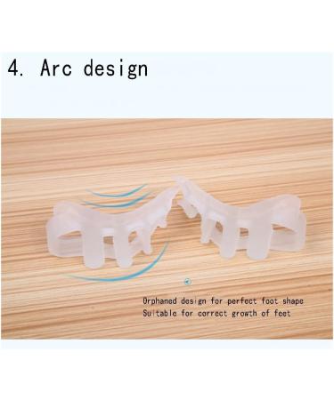 Deaver Gel Toe Spreader for Overlapping Toes - Pain Relief & Comfort in Shoes | Ideal for Yoga & Sports - 1 Pair - Buy Online on GoSupps.com