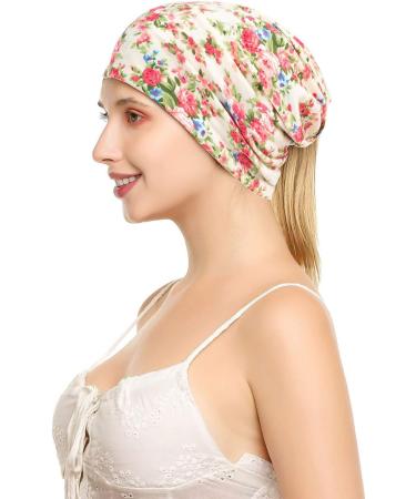 HONENNA Printed Turban Headband Chemo Cap Soft Sleep Beanie Begin One Size - Buy Online on GoSupps.com