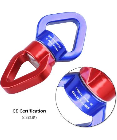 TRIWONDER 30kN Rotator Swing Spinner - Premium Climbing Carabiner for Hammocks | Safe Durable & Versatile - Red & Blue - Buy Online on GoSupps.com